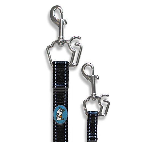 ThunderLeash No-Pull Dog Leash (Large (Over 25 lbs), Black)