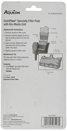 Aqueon QuietFlow Carbon Cartridge with Bio-Media Grid 30/50