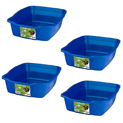Van Ness Small Litter Pan, Assorted Colors (Large 4 Pack)