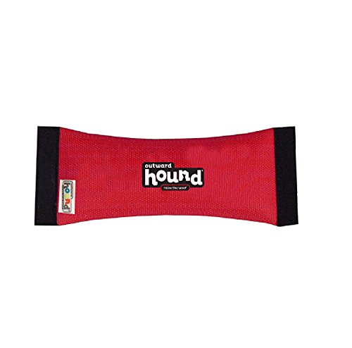 Outward Hound Kyjen 30004 FireHose Squeak N' Fetch Dog Toys Squeak and Fetch Toy, Medium, Red (2 Pack)