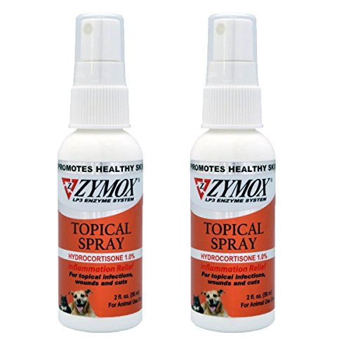 Zymox Pet Spray with Hydrocortisone, 2-Ounce (2 Pack)