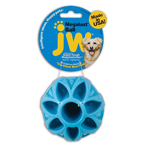JW Pet Company Megalast Ball Dog Toy, Large (Colors Vary)