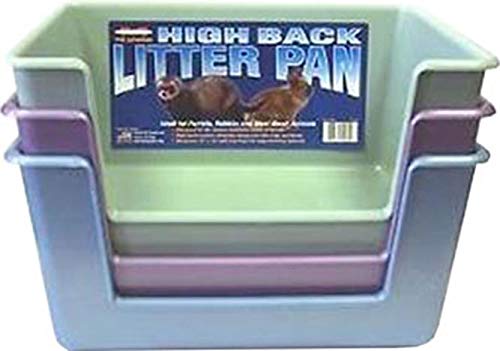 Marshall High Back Ferret Litter Pan (Single Pan. Colors May Vary.)