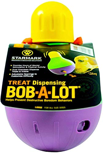 StarMark Bob-A-Lot Interactive Pet Toy, Large