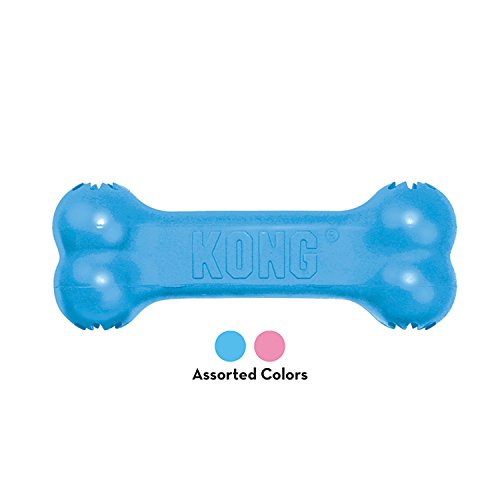 KONG - Puppy Goodie BoneÂª - Teething Rubber, Treat Dispensing Dog Toy - For Small Puppies (Assorted Colors)