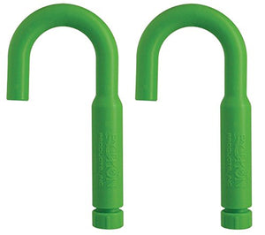 Python Hands-Free and Spill Free Aquarium Hook, Green (2 Pack)