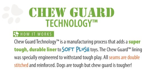 goDog Checkers Elephant With Chew Guard Technology Tough Plush Dog Toy, Grey, Large
