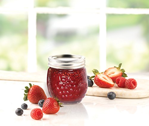 Ball TV205952 FBA_1440081210 Jelly Elite Collection Jam Jar (4 Pack), 8 oz, Clear, RM