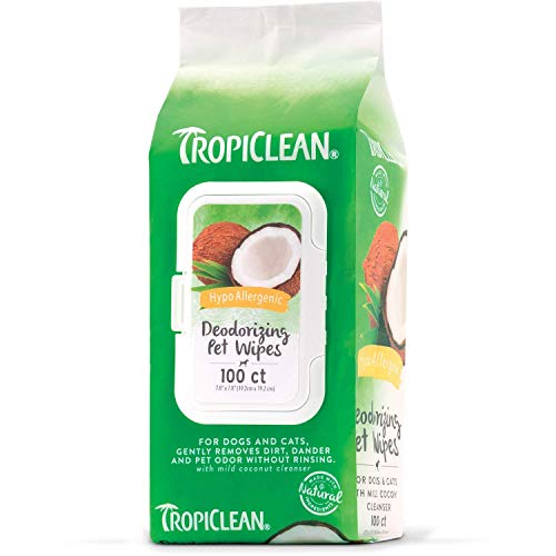 Tropiclean Inc. Hypo Allergenic Wipes for Pets, 200ct