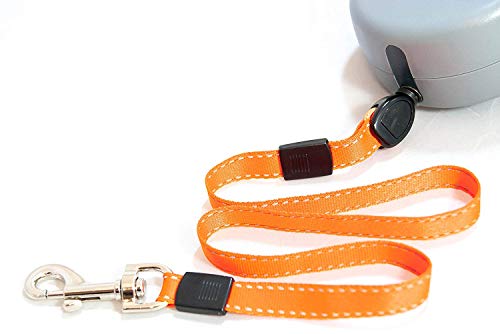 Wigzi Two Dog Retractable Non-Tangling Dog Leash with Innovative Gel Handle - Walk 2 Dogs Up to 50 lbs Each - 10 ft Leads