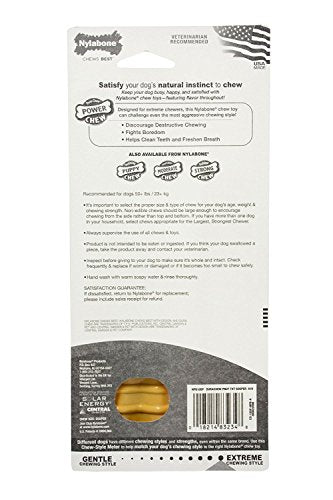 Nylabone Dura Chew Textured Toy (Peanut Butter Flavored Bone - 2 Pack)