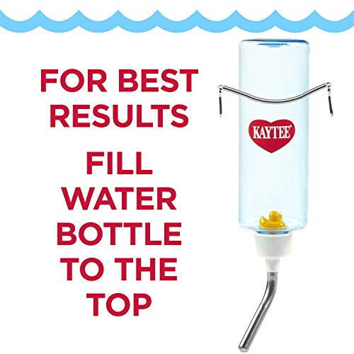 Kaytee Clear Water Bottle, Single, 8-Ounce