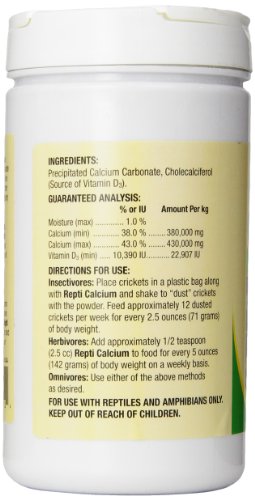 Zoo Med Reptile Calcium with Vitamin D3, 12-Ounce