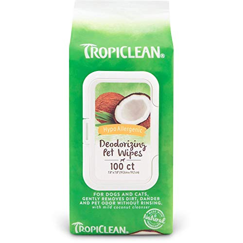 Tropiclean Inc. Hypo Allergenic Wipes for Pets, 200ct