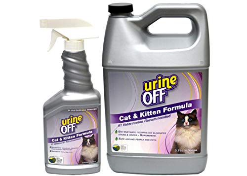 Urine Off Cat & Kitten Odor and Stain Remover Gallon & Spray Combo