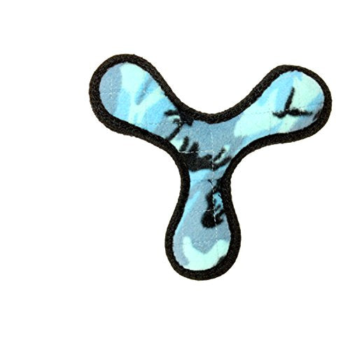 TUFFY Ultimate Boomerang, Durable Dog Toy (Junior, Camo Blue)