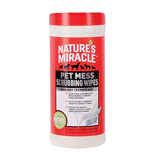 NatureÂs Miracle Pet Mess Scrubbing Wipes