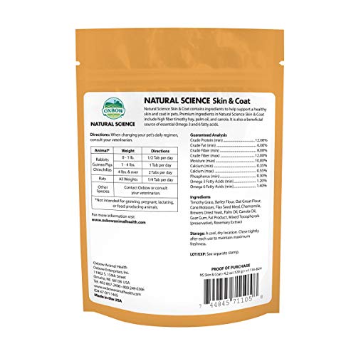 Oxbow Natural Science Skin & Coat 4.2 oz
