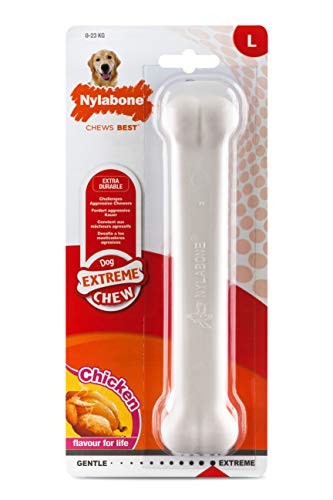 Nylabone Dura Chew Giant Chicken Flavored Bone Dog Chew Toy