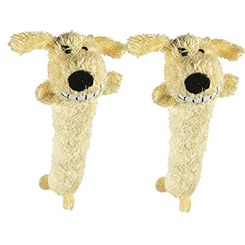 Multipet Loofa Dog Plush Dog Toy (Colors May Vary)