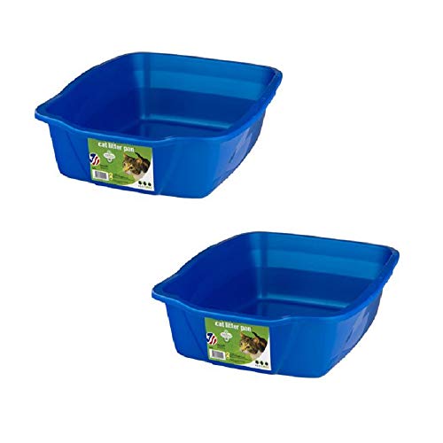 Van Ness Small Litter Pan, Assorted Colors (Large 2 Pack)