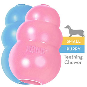 KONG Puppy Kong Toy, Small, Assorted Pink/Blue