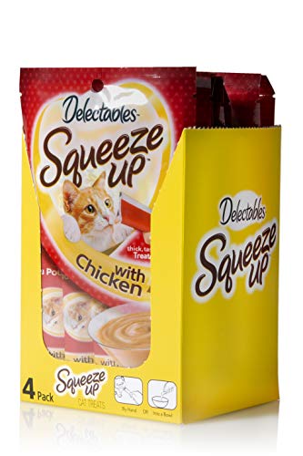 Delectables Squeeze Up Lickable Wet Cat Treats Chicken -32 Tubes (8 x 4 packs)