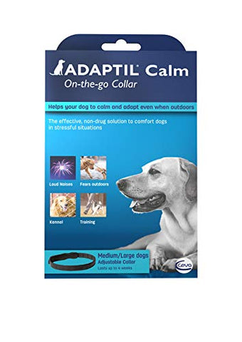 Adaptil Calming Pheromone Collar for Medium Large Dogs. Max Adjustable Neck Size 24.5 Inch