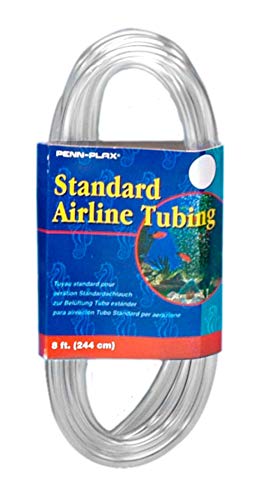 Penn Plax Airline Tubing for Aquariums ÂClear and Flexible Resists Kinking, 8 Feet Standard