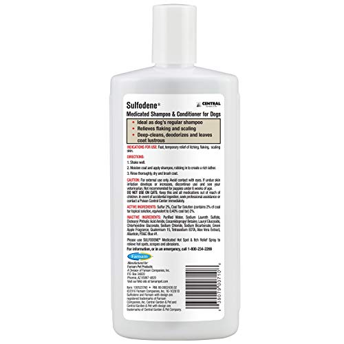 Sulfodene Medicated Shampoo with Aloe, 12-Ounce