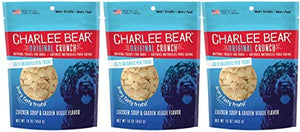 Charlee Bear Dog Treats Chicken Soup & Garden Veggie Flavor (3 Pack) 16 oz Each