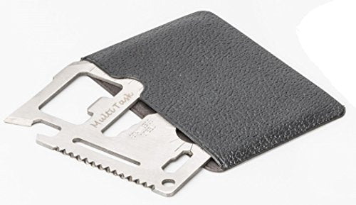13 in 1 Hiking Survival Pocket Wallet Tool (Stainless Steel)