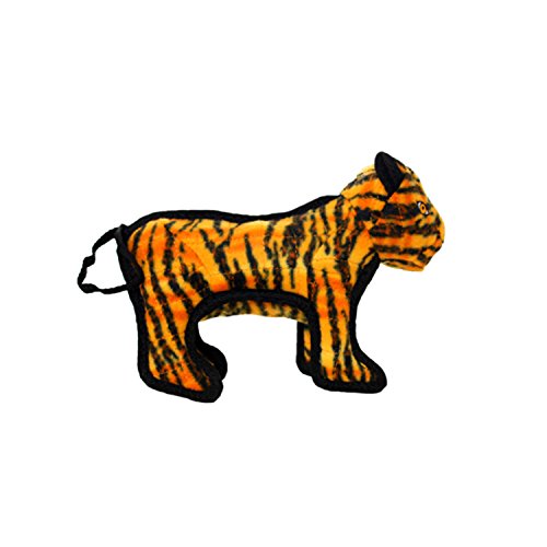 TUFFY Junior Zoo Animal Tiger, Durable Dog Toy, Small