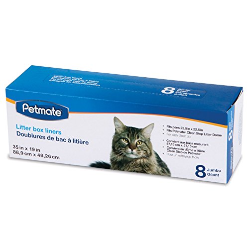 Petmate Cleanstep Litter Box Liners, Jumbo, 8 Count