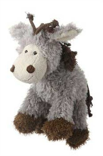 Multipet's Mane Event 11-Inch Donkey Plush Dog Toy (2 Pack)