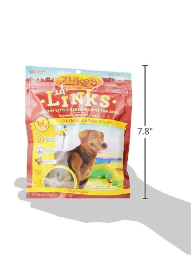 Zuke's Lil' Links Healthy Little Sausage Links for Dogs, Chicken, 6 Ounce