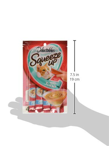 Delectables Squeeze Up Interactive Wet Cat Treats - Tuna - 4 tubes in each single pack (32 Tubes total)