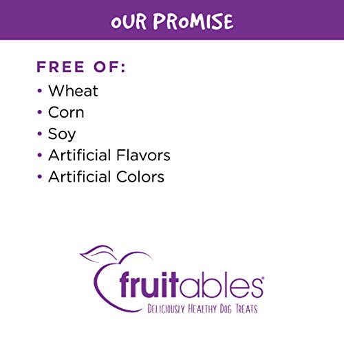 Fruitables Crunchy Baked Dog Treats | Pumpkin & Blueberry | 7 Ounces