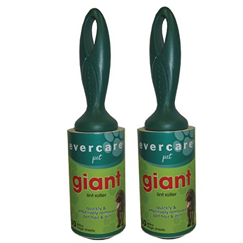 Evercare Giant Lint Roller, 60 Sheet Roll (Pack of 2)