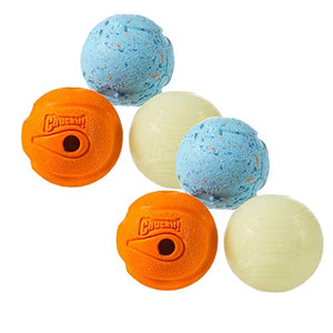 Chuckit! Fetch Medley Balls Medium, 2.5-Inch, 6-Pack