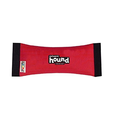 Outward Hound Kyjen 30004 FireHose Squeak N' Fetch Dog Toys Squeak and Fetch Toy, Medium, Red (2 Pack)