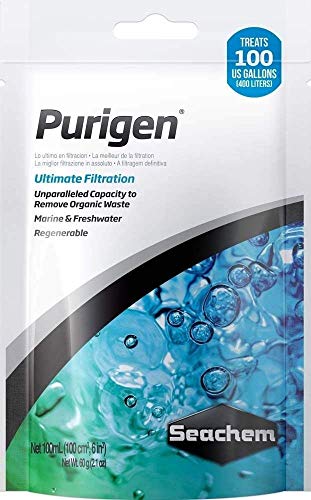 Seachem Purigen Ultimate Filtration 100 ml. Bag Aquarium Fish Tank Filter Media