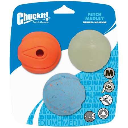 Chuckit Fetch Medley Ball Medium (3 Pack)