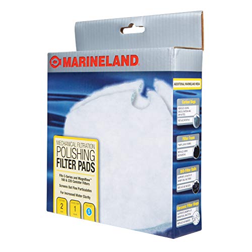 Marineland PA11480 C-160 & C-220 Canister Filter Polishing Filter Pads, 2-Pack