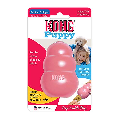 KONG Medium Puppy Teething Toy - Colors May Vary (2 Pack)