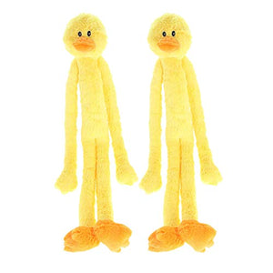 Multipet Swingin Slevin XXL Oversized 30-Inch Yellow Duck Plush Dog Toy