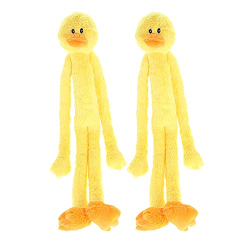 Multipet Swingin Slevin XXL Oversized 30-Inch Yellow Duck Plush Dog Toy