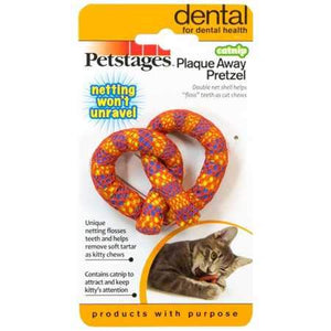 Petstages Catnip Plaque Away Pretzel