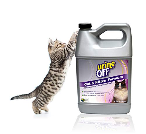 Urine Off Odor and Stain Remover for Cats, 1 Gallon