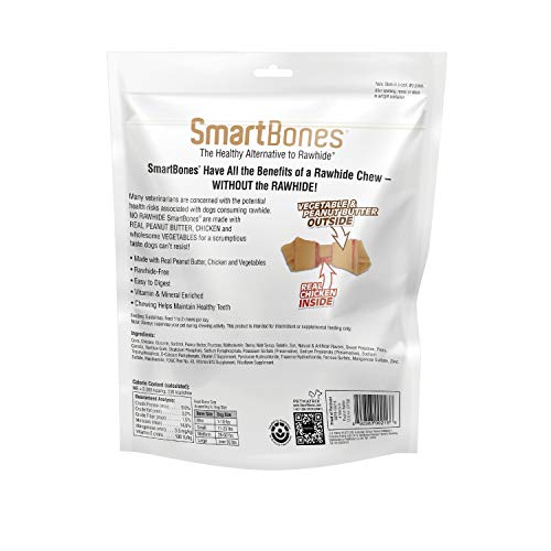 SmartBones Medium Peanut Butter Chews (4 Pack)